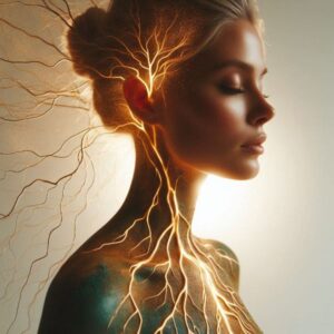 Frustrated empath with band-aid solutions representing why treatments don't work for empaths